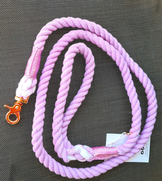 lilac rope lead