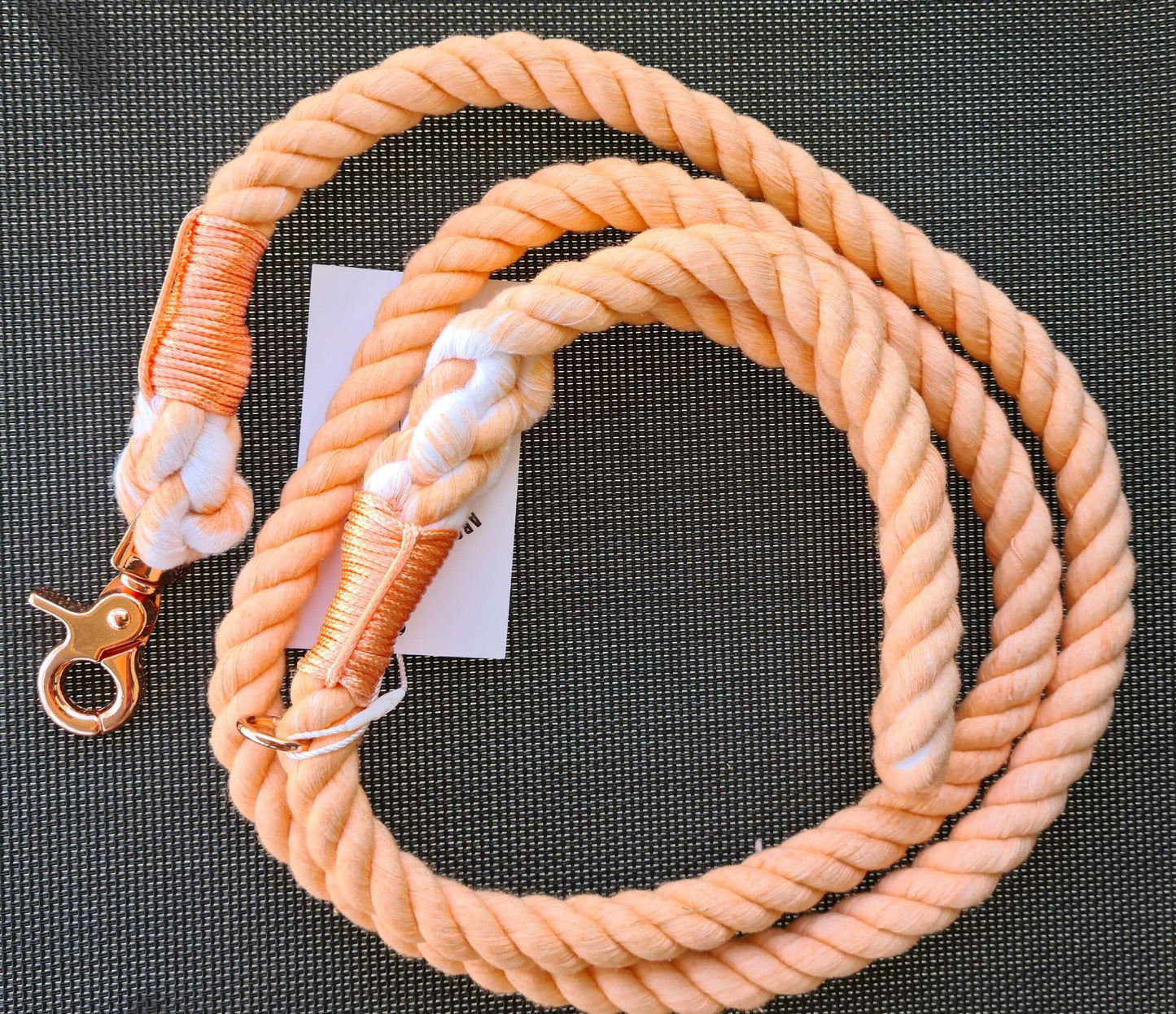 orange rope lead