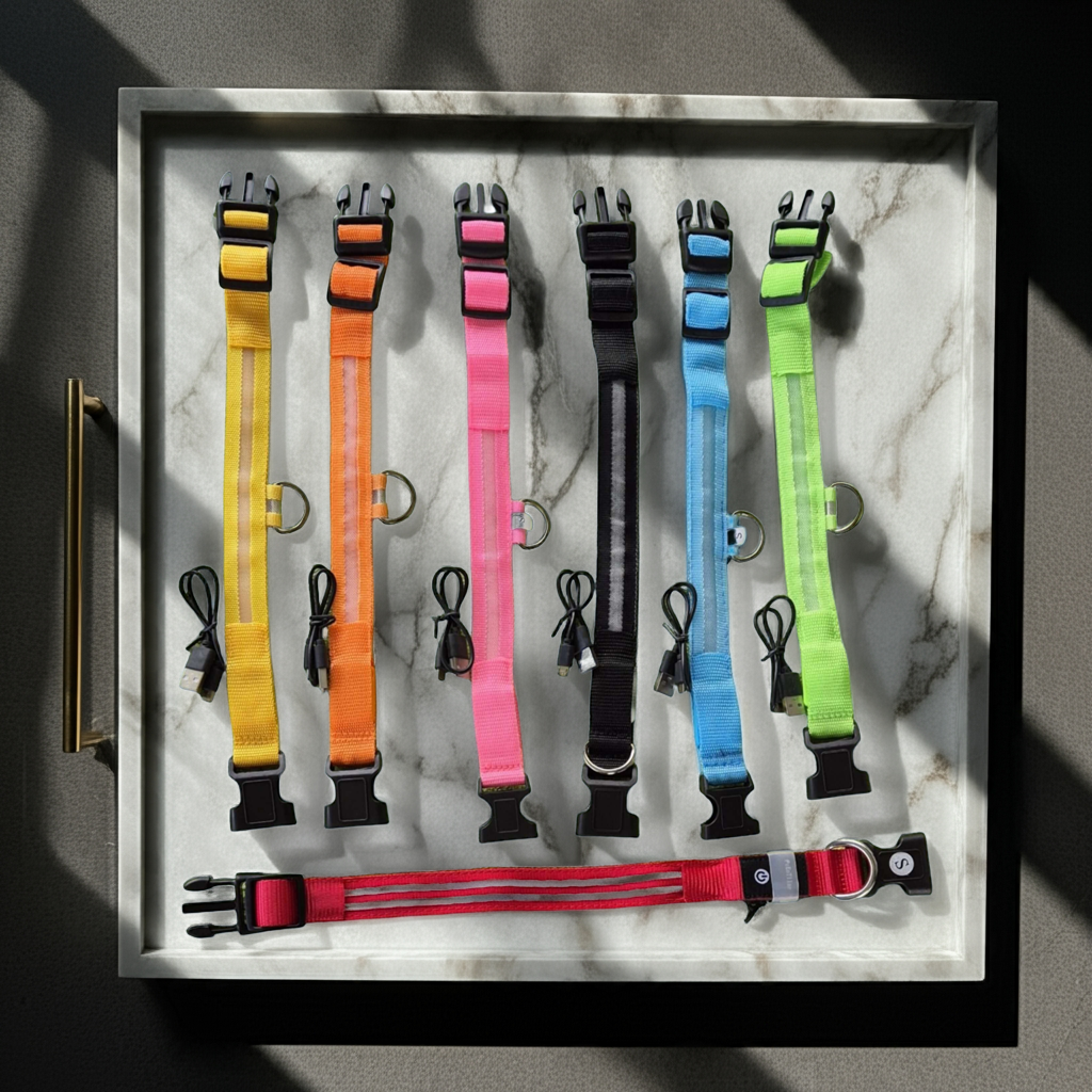Adjustable Glow Collar – Keep Your Dog Visible at Night