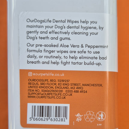 Our Dogs Life Dental Wipes