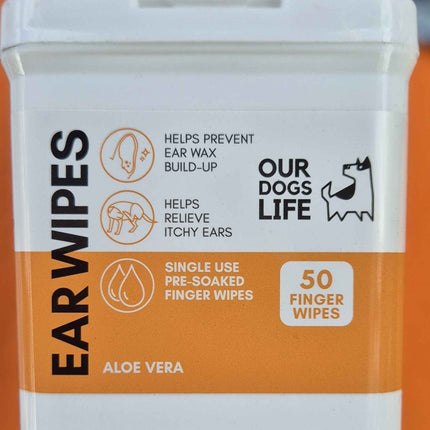 Our Dogs Life Ear Wipes – Aloe Vera