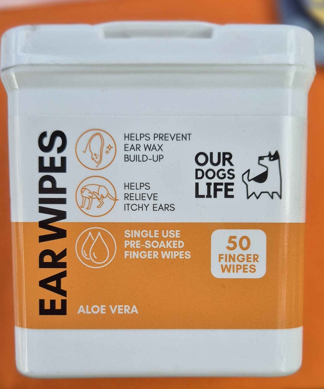 Our Dogs Life Ear Wipes – Aloe Vera
