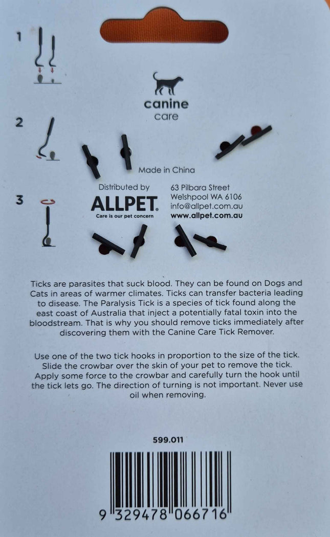 Canine Care Tick Remover Set
