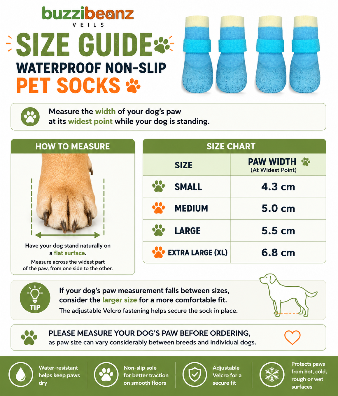 sock size guide